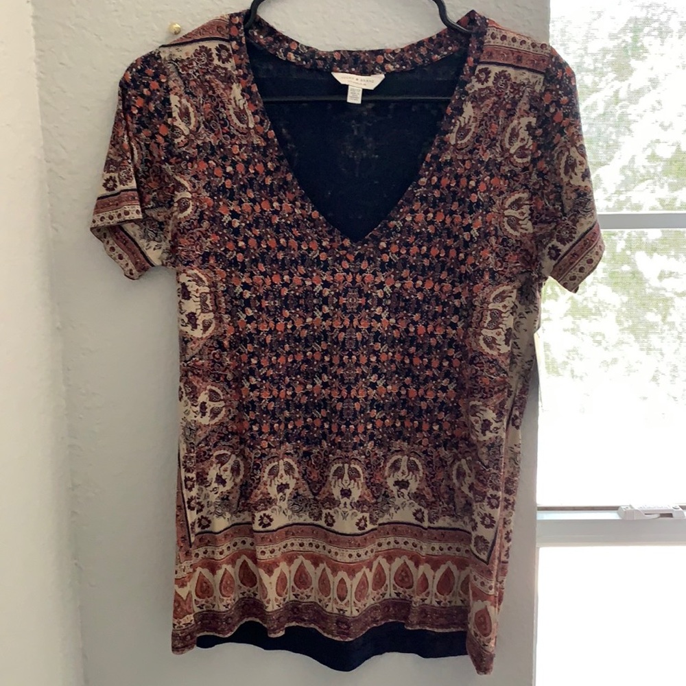 NWT Lucky Brand short sleeve blouse